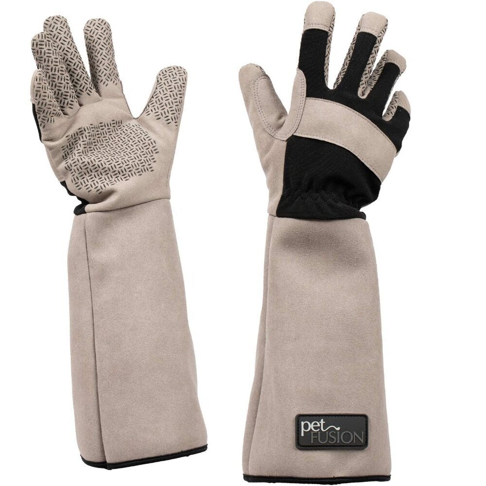 Multipurpose Pet Grooming Gloves Great for Trips to Vet and Bathing, Puncture, S
